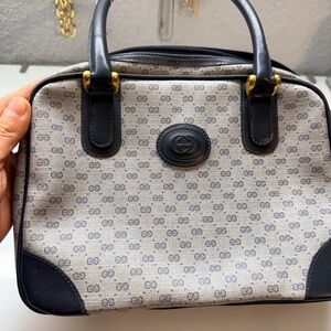Gucci Black and Gray Women's Satchel